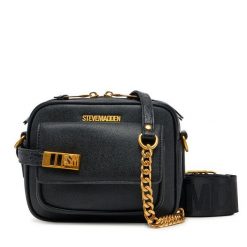 Torebka Steve Madden. Czarne listonoszki Steve Madden, bez wzorów, bez dodatków. Za 299.99 zł.