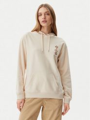 Roxy Bluza ERJFT04952 Beżowy Regular Fit. Brązowe bluzy Roxy, m, bez wzorów, z bawełny, bez kaptura. Za 139.99 zł.
