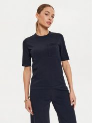 Max Mara Leisure T-Shirt Tahiti 24263660 Granatowy Regular Fit. Niebieskie t-shirty Max Mara Leisure, s, bez wzorów, z syntetyku, bez kołnierzyka, bez ramiączek. Za 499.99 zł.