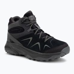 Buty turystyczne damskie Merrell Yokota 3 Mid Gtx. Czarne buty trekkingowe Merrell, bez zapięcia. Za 559.99 zł.