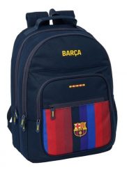 Torba szkolna Barcelona 2026-27 z wieloma kieszeniami. Niebieskie torby sportowe FC Barcelona, bez wzorów, z materiału, duże. Za 276.11 zł.