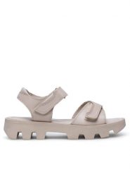 Lasocki Sandały GENUA ARC-HANKA-08 Beżowy. Brązowe sandały Lasocki, bez wzorów, ze skóry, bez obcasa, na płaskiej podeszwie, bez zapięcia. Za 159.99 zł.
