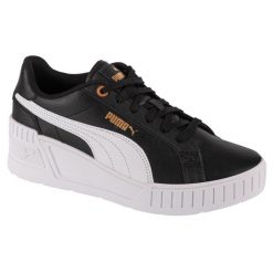 Buty sportowe Sneakersy damskie, Karmen Wedge. Czarne buty sportowe lifestyle Puma, bez wzorów, casualowe, bez zapięcia. Za 279.99 zł.