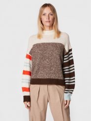 Marc O'Polo Sweter 208 6051 60475 Brązowy Regular Fit. Brązowe swetry Marc O'Polo, s, bez wzorów, z wełny, bez ramiączek. Za 1,189.00 zł.