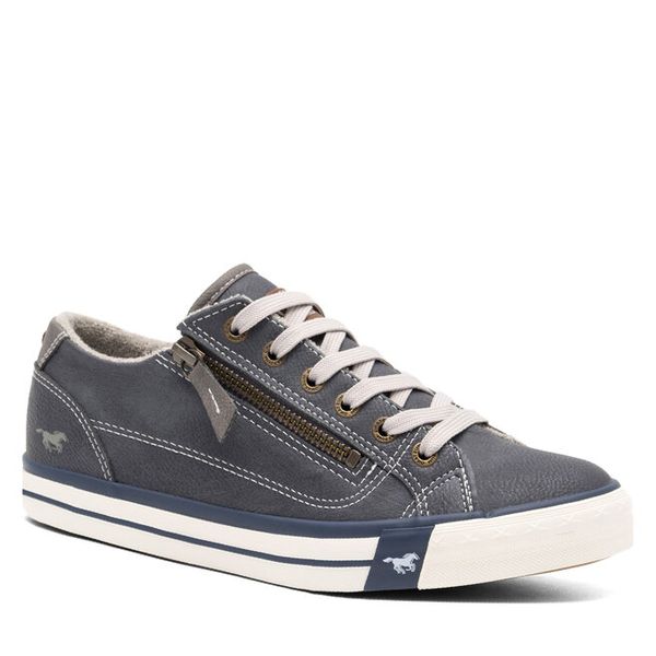 Tenisówki Mustang. Niebieskie trampki Mustang, bez wzorów, bez zapięcia. Za 215.99 zł.