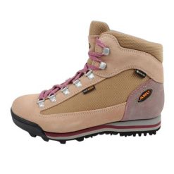 Ultralekkie Skórzane Buty Treningowe Dla Kobiet. Brązowe buty treningowe Aku, bez wzorów, bez zapięcia. Za 809.99 zł.