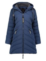 Canadian Peak Płaszcz zimowy "Clarisseak" w kolorze granatowym rozmiar: XL. Niebieskie płaszcze Canadian Peak, na zimę, xl, bez wzorów, z puchu, bez kaptura. Za 259.74 zł.