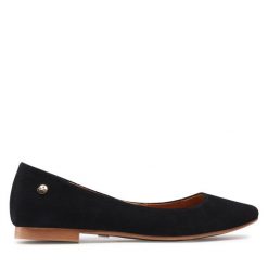 Baleriny Maciejka. Czarne baleriny Maciejka, bez wzorów, bez obcasa, bez zapięcia. Za 299.99 zł.