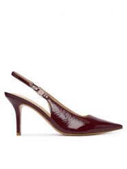 Guess Szpilki FLTNAS LEP05 Bordowy. Czerwone szpilki Guess, z aplikacjami, z lakierowanej skóry, bez obcasa, na szpilce, bez zapięcia. Za 634.99 zł.