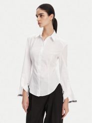Imperial Koszula CMQ7JDK Biały Regular Fit. Białe koszule Imperial, m, bez wzorów, z bawełny, bez kołnierzyka, bez ramiączek. Za 259.99 zł.