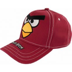 Czapka Angry Birds Czerwona - Ikoniczny Design dla Fanów. Czerwone czapki z daszkiem MOUNTAIN WAREHOUSE, bez wzorów, z bawełny, eleganckie. Za 163.99 zł.