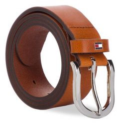 Pasek Damski Tommy Hilfiger. Brązowe paski Tommy Hilfiger, bez wzorów. Za 219.99 zł.