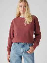 Levi´s Bluza w kolorze bordowym rozmiar: S. Czerwone bluzy s, bez wzorów, z bawełny, bez kaptura. Za 123.53 zł.