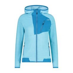 Kurtka z kapturem Sstretch performance dla kobiet CMP. Niebieskie kurtki CMP, s, bez wzorów, z polaru, z kapturem. Za 442.90 zł.