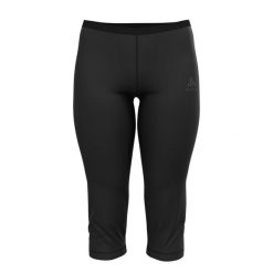 Spodnie techniczne 3/4 damskie Odlo Bottom ACTIVE F-DRY Light ECO. Czarne bielizna termoaktywna damska ODLO, bez wzorów, narciarskie. Za 191.30 zł.
