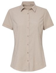 Koszula damska Seiland Shirt III. Brązowe koszule Vaude, bez wzorów, z materiału, bez kołnierzyka, bez ramiączek. Za 339.00 zł.