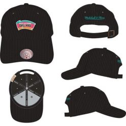 Czapka z daszkiem Toronto Raptors NBA Classic Script 110. Brązowe czapki z daszkiem Mitchell & Ness, bez wzorów, sportowe. Za 198.50 zł.