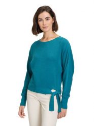 Betty Barclay Sweter w kolorze turkusowym rozmiar: 36. Niebieskie swetry Betty Barclay, bez wzorów, ze splotem, bez ramiączek. Za 130.99 zł.