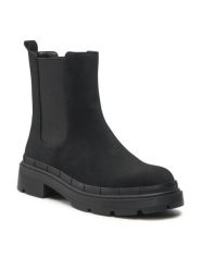 Jenny Fairy Sztyblety WYL3191-1 Czarny. Czarne botki Jenny Fairy, bez wzorów, ze skóry, bez obcasa, na płaskiej podeszwie, bez zapięcia. Za 169.99 zł.