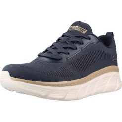 Buty SKECHERS BOBS B FLEX HI FLYING HI Niebieski. Niebieskie trekkingi Skechers, bez wzorów, z syntetyku, bez zapięcia, na fitness i siłownię. Za 282.99 zł.