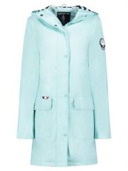 Geographical Norway Parka "Curieuse" w kolorze turkusowym rozmiar: S. Niebieskie płaszcze Geographical Norway, s, z aplikacjami, bez kaptura. Za 234.97 zł.
