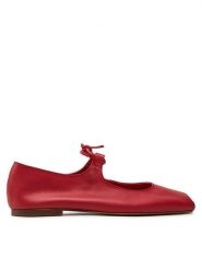 Balagan Baleriny Batsheva Czerwony. Czerwone baleriny BALAGAN, bez wzorów, ze skóry, bez obcasa, bez zapięcia. Za 529.99 zł.