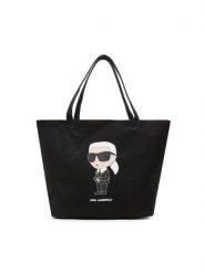 KARL LAGERFELD Torebka 230W3180 Czarny. Czarne shopper bag KARL LAGERFELD, bez wzorów, z materiału, bez dodatków. Za 219.99 zł.