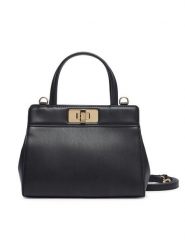 Tommy Hilfiger Torebka Th Modern Mini Satchel AW0AW18726 Czarny. Czarne torebki klasyczne Tommy Hilfiger, bez wzorów, ze skóry, bez dodatków. Za 569.99 zł.