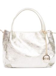 Mia Tomazzi Skórzana torebka "Vigentino" w kolorze srebrnym - 26 x 20 x 14 cm rozmiar: onesize. Szare torebki klasyczne Mia Tomazzi, bez wzorów, z materiału, przez ramię, bez dodatków. Za 239.99 zł.