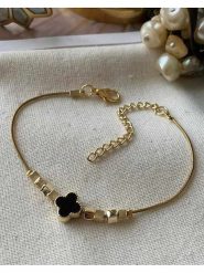 Luseera Pozłacana bransoletka z elementem ozdobnym rozmiar: onesize. Żółte bransoletki Luseera, pozłacane. Za 34.99 zł.