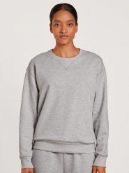 Calida Sweter w kolorze szarym rozmiar: XS. Szare swetry Calida, xs, bez wzorów, z bawełny, bez ramiączek. Za 194.95 zł.