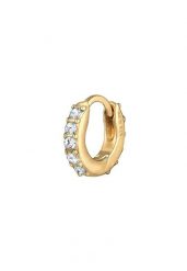 Elli Damskie keole Sparkling Trend Single Piece z kryształami w srebrze próby 925 sterling silver Kolczyki koła 1 ct. Szare kolczyki Elli, z kryształem, srebrne. Za 177.64 zł.
