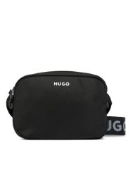 HUGO Torebka Bel 50542657 Czarny. Czarne listonoszki Hugo, bez wzorów, z materiału, bez dodatków. Za 209.99 zł.