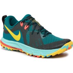 Buty NIKE - Air Zoom Wildhorse 5 AQ2223 301 Geode Teal/Chrome Yellow/Black. Zielone buty do biegania Nike, bez wzorów, z materiału, bez zapięcia, do biegania, nike zoom. Za 499.00 zł.