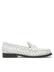 Tory Burch Mokasyny 159881 Biały. Białe mokasyny Tory Burch, bez wzorów, ze skóry. Za 1,579.00 zł.