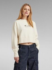 G-Star Bluza w kolorze kremowym rozmiar: M. Brązowe bluzy G-Star, m, bez wzorów, bez kaptura. Za 150.02 zł.