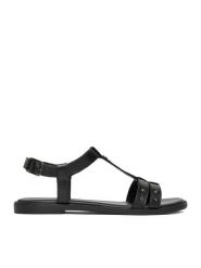Lasocki Sandały CEO-RST-5551-03 Czarny. Czarne sandały Lasocki, bez wzorów, ze skóry, bez obcasa, na płaskiej podeszwie, bez zapięcia. Za 159.99 zł.