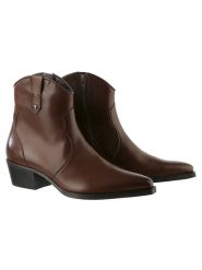 Högl Skórzane botki "Tate" w kolorze brązowym rozmiar: 37. Brązowe botki Högl, bez wzorów, eleganckie, bez obcasa, bez zapięcia. Za 381.98 zł.