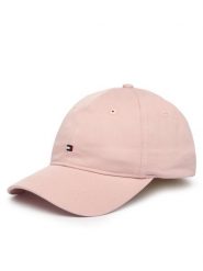 Tommy Hilfiger Czapka z daszkiem Th Flag Soft 6 Panel Cap AW0AW17781 Różowy. Czerwone czapki z daszkiem Tommy Hilfiger, bez wzorów, z bawełny. Za 169.99 zł.