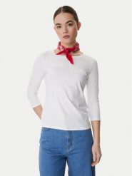 Weekend Max Mara Bluzka Multia 2615971011 Biały Regular Fit. Białe bluzki Weekend Max Mara, xxl, bez wzorów, z bawełny, bez kołnierzyka, bez ramiączek. Za 289.99 zł.