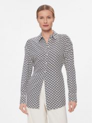 Tommy Hilfiger Koszula Seal Aop Fluid Modern Shirt WW0WW40753 Czarny Regular Fit. Czarne koszule Tommy Hilfiger, bez wzorów, z wiskozy, bez kołnierzyka, bez ramiączek. Za 379.99 zł.