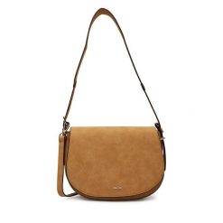 Torebka DeeZee. Brązowe torebki klasyczne DeeZee, bez wzorów, klasyczne, bez dodatków. Za 129.99 zł.