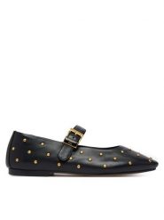 Tommy Hilfiger Baleriny Th Buckle Leather Stud Ballerina FW0FW09541 Czarny. Czarne baleriny Tommy Hilfiger, bez wzorów, ze skóry, bez obcasa, bez zapięcia. Za 649.99 zł.