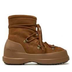 Śniegowce Moon Boot. Brązowe śniegowce Moon Boot, bez wzorów, bez zapięcia. Za 1,049.00 zł.