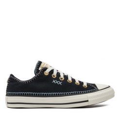Trampki Converse. Czarne trampki Converse, bez wzorów, retro, bez zapięcia. Za 239.99 zł.