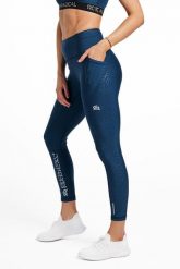 Legginsy fitness damskie Rough Radical Speed X. Niebieskie legginsy ROUGH RADICAL, bez wzorów, z dzianiny. Za 159.00 zł.