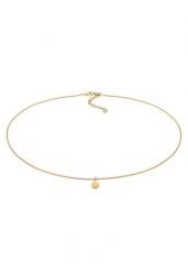 Elli Damski choker koło płytka moneta geo ze srebra próby 925 Sterling Silver Naszyjniki 1 ct. Szare naszyjniki Elli, z materiału, srebrne. Za 248.99 zł.