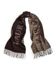 LAUREN RALPH LAUREN Szalik 454960038005 Brązowy. Brązowe szaliki i kominy Lauren Ralph Lauren, bez wzorów. Za 419.99 zł.