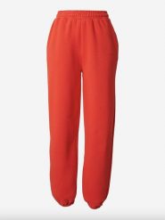 LeGer Spodnie dresowe "Karima" w kolorze czerwonym rozmiar: 34. Czerwone spodnie dresowe LeGer, bez wzorów, z bawełny. Za 139.87 zł.