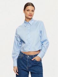 Calvin Klein Koszula K20K208068 Błękitny Regular Fit. Niebieskie koszule Calvin Klein, bez wzorów, z bawełny, bez kołnierzyka, bez ramiączek. Za 359.99 zł.